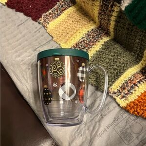 Tervis Festive Clear Mug with Green Lid